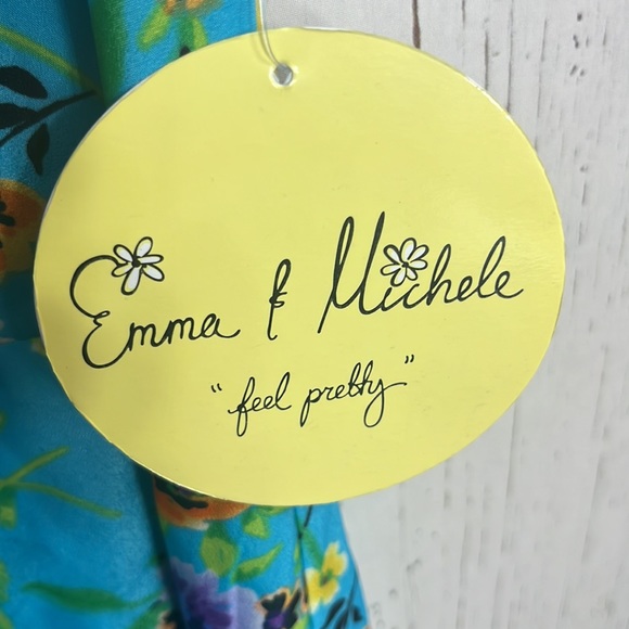 NWT Emma & Michele Floral Print Dress Size 10 Sleeveless - Picture 10 of 11